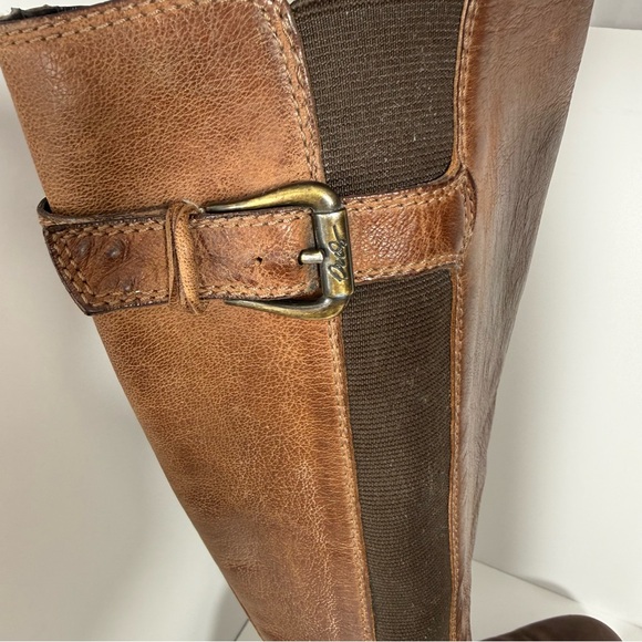 Donald J Pliner Signature Knee High Brown Zip Up Boots Made In Italy Size 8 - Picture 7 of 14